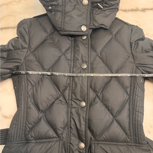 NWT Burberry Brit Black Puffer Coat with removable hood/belt - Picture 13 of 16